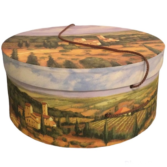 Tri-Coastal Design Other - Extra Large Hat/Storage Box with Lid 16” James Weins Villa